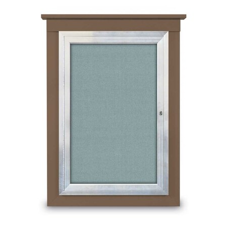 United Visual Products Single Door Enclosed Cathedral Letterboa UV1299CD-WHITE-BURGUN
